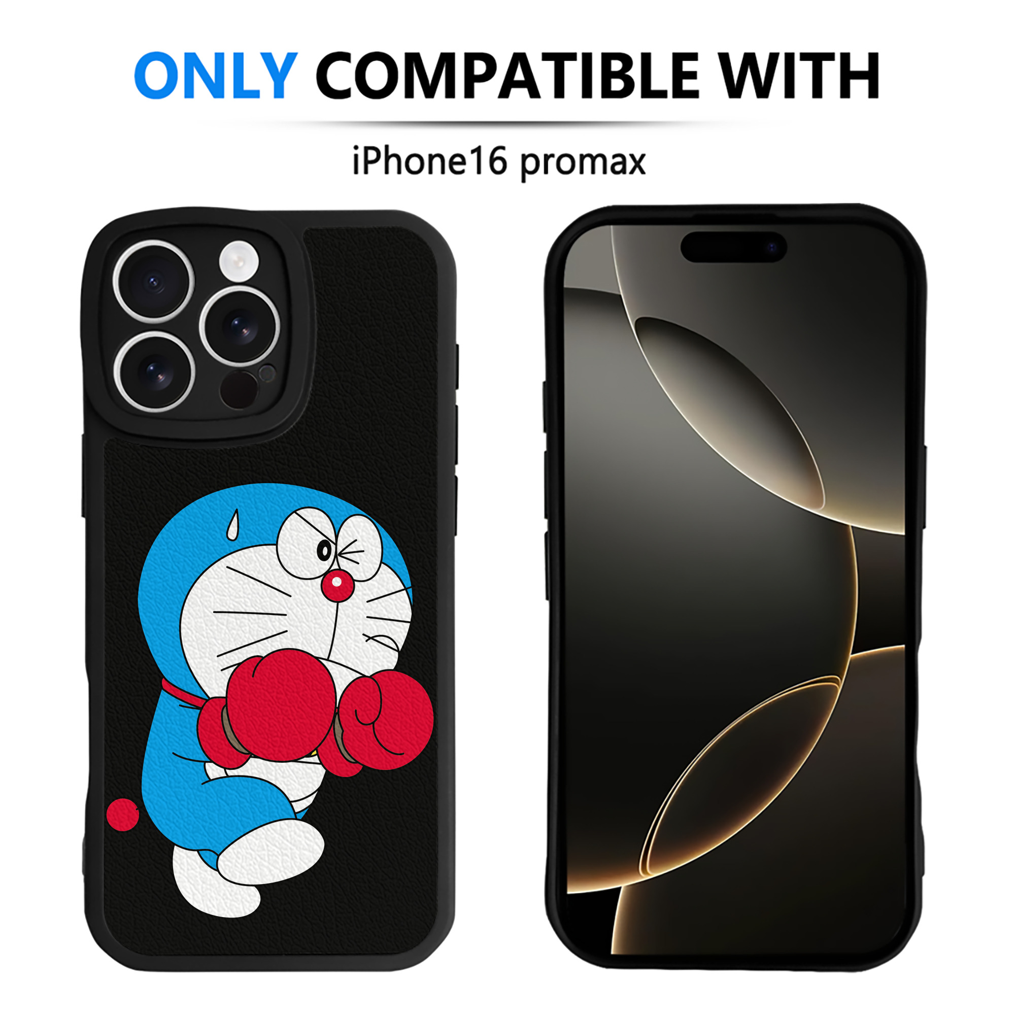 （画像用） ドラえもん Doraemon 【iPhone 16シリーズ対応】シリコンスマホケース（レザー調） 材質：シリコン